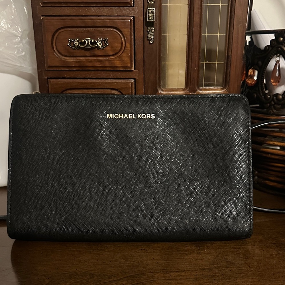 Michael Kors Black Leather Purse